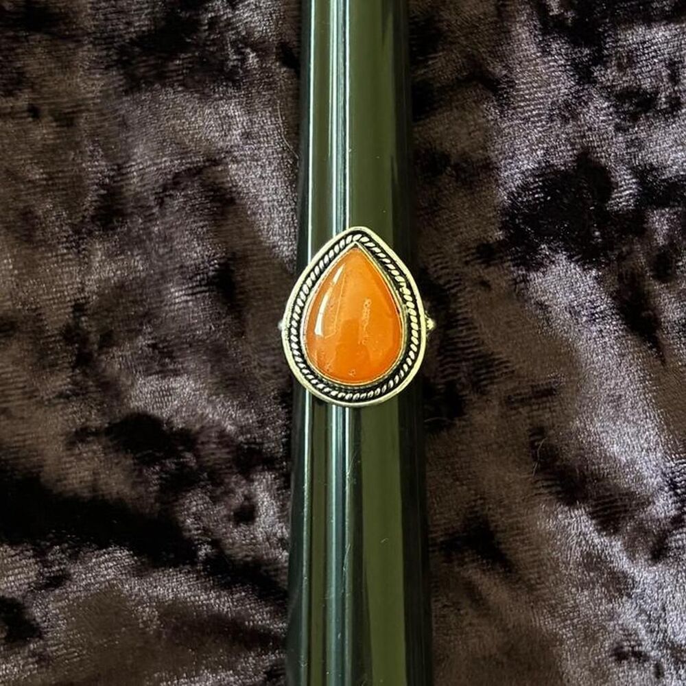 Genuine Carnelian Ring